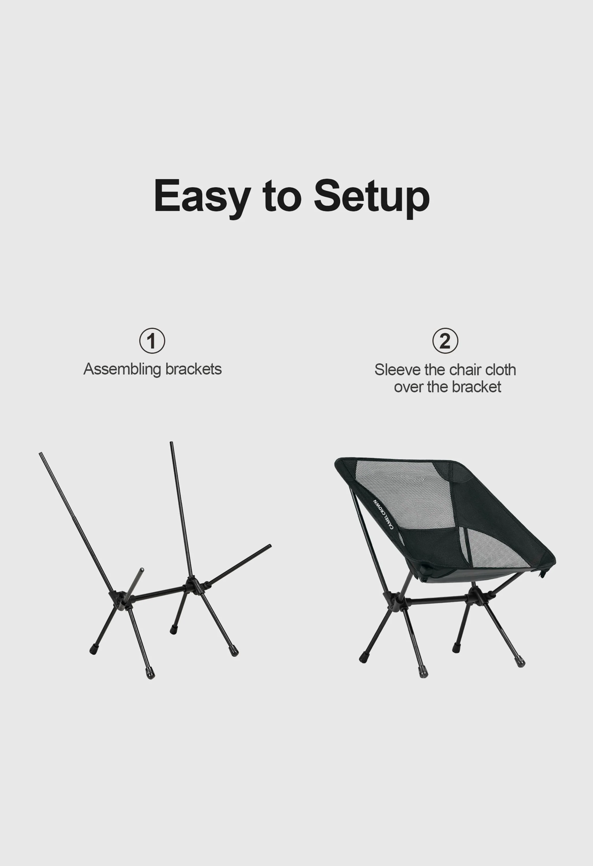 CAMEL CROWN Outdoor Lawn Hiking Beach Picnic Camping Chair - Image 5