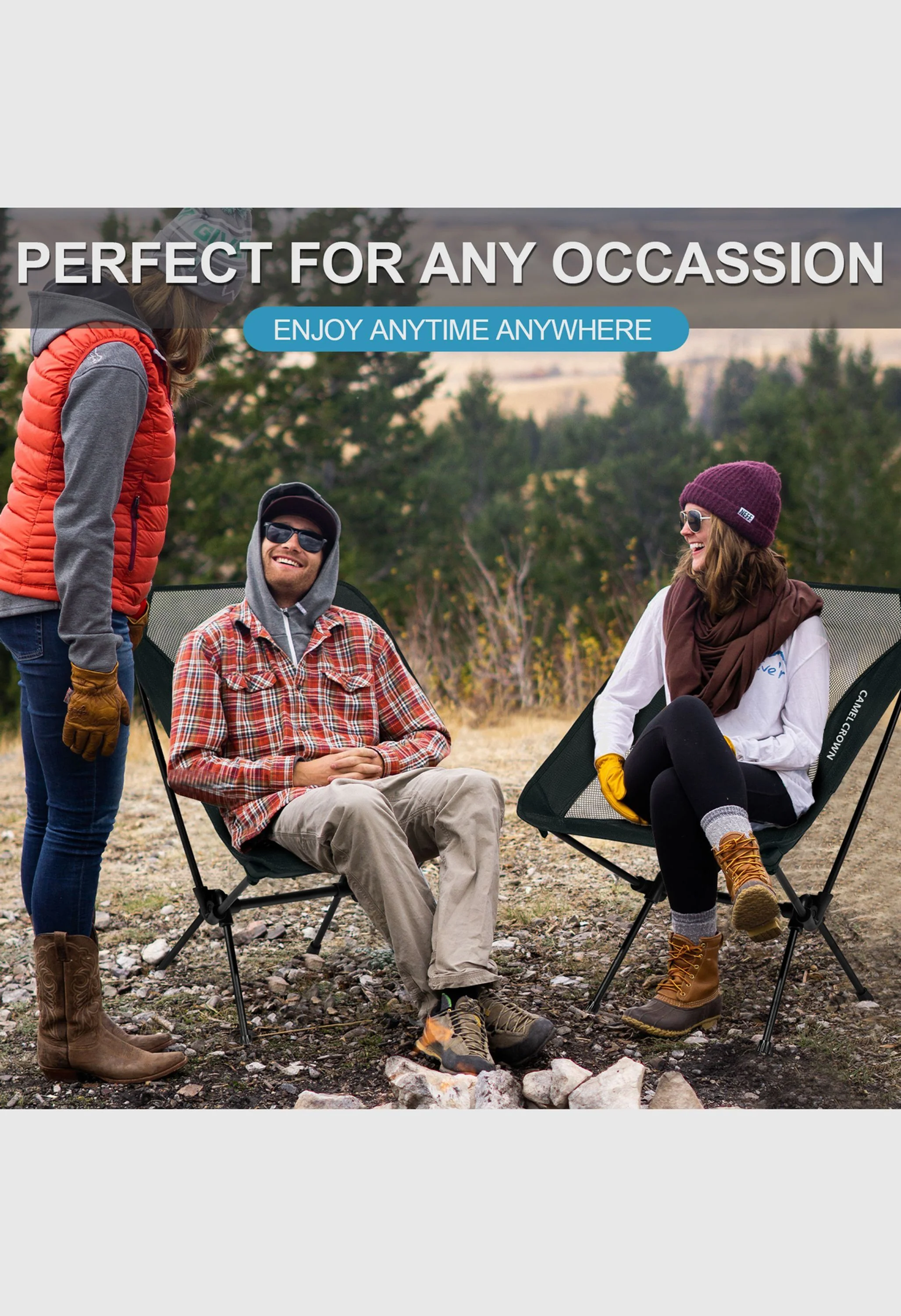 CAMEL CROWN Outdoor Lawn Hiking Beach Picnic Camping Chair - Image 7