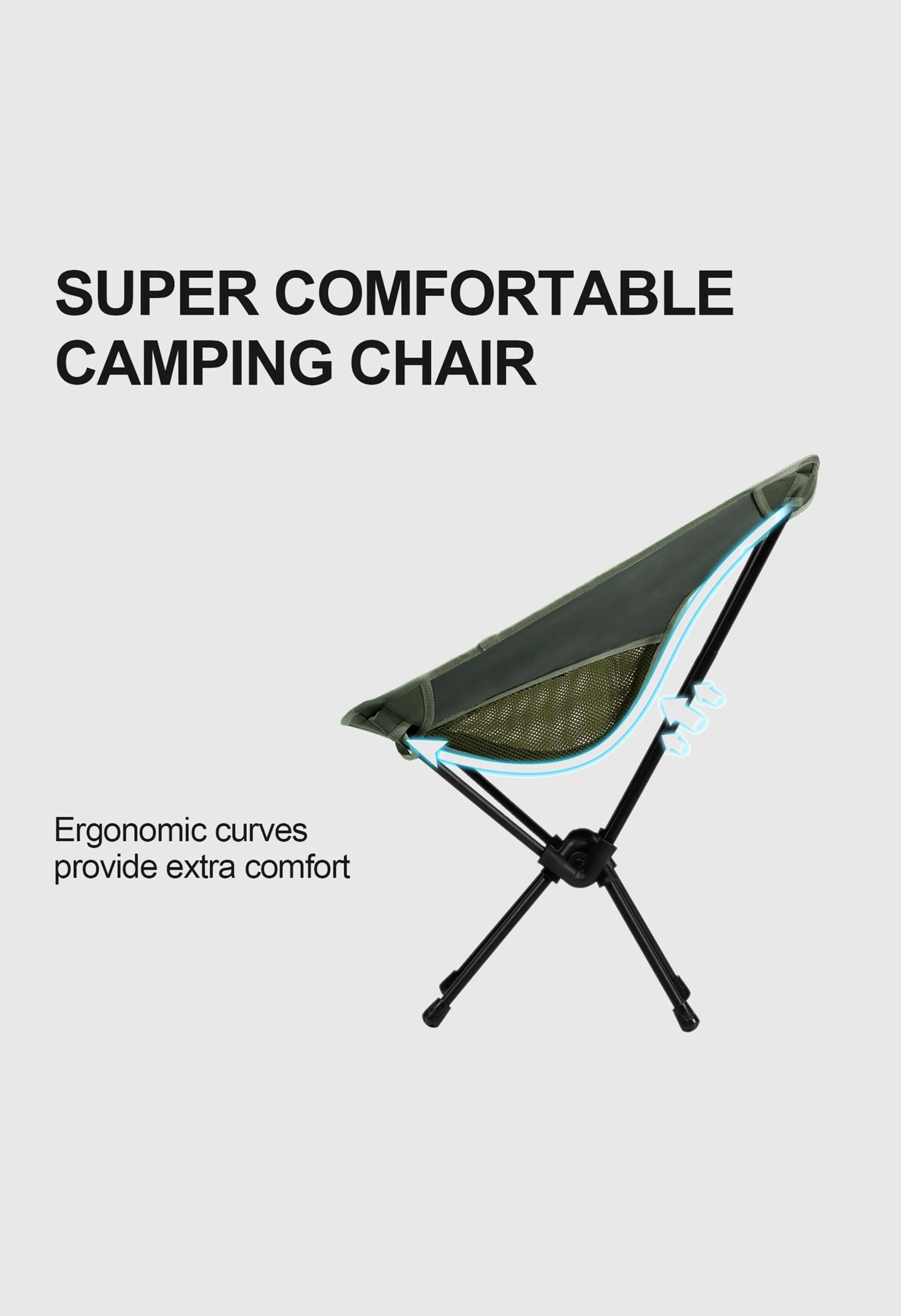 CAMEL CROWN Outdoor Lawn Hiking Beach Picnic Camping Chair - Image 4