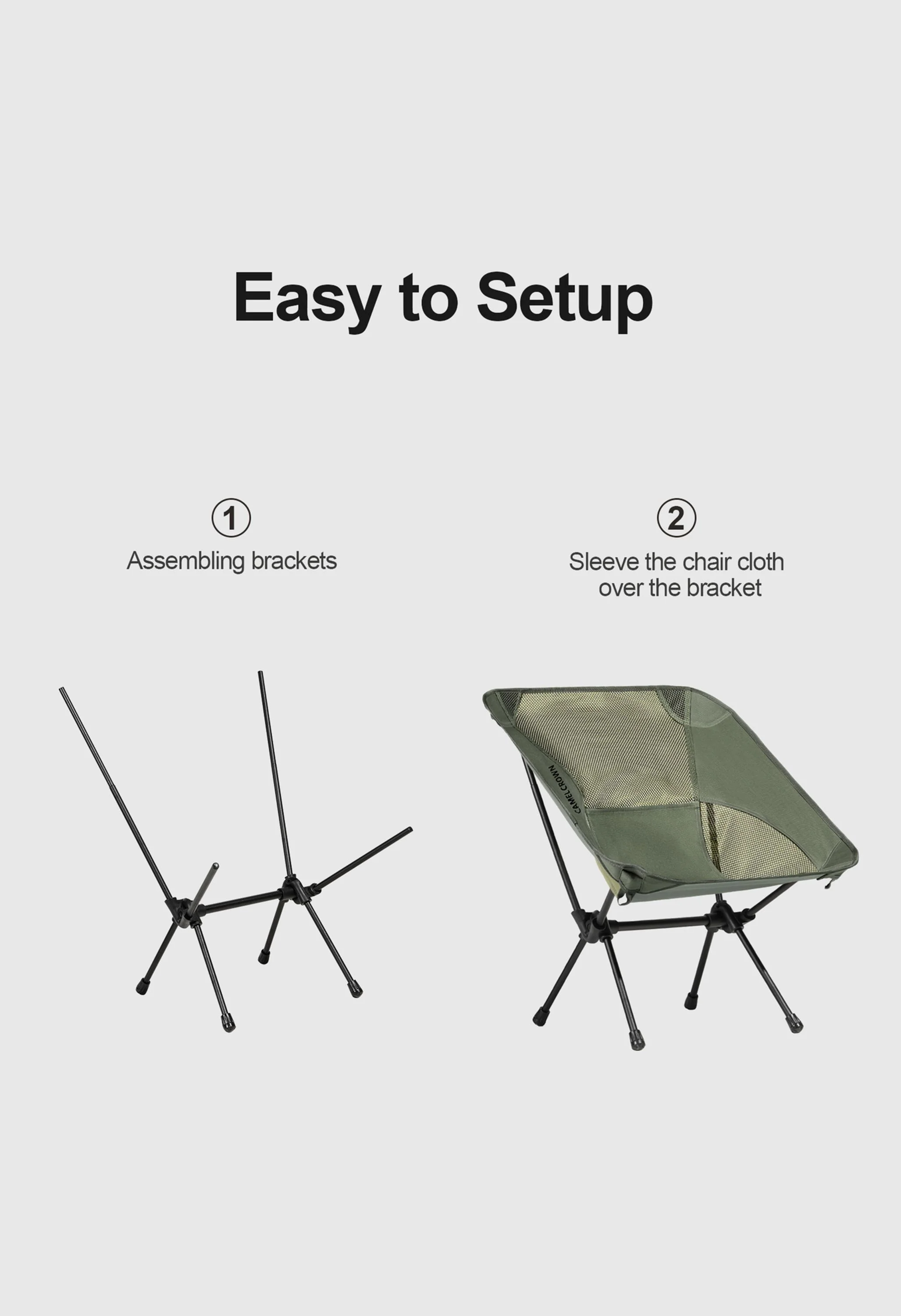 CAMEL CROWN Outdoor Lawn Hiking Beach Picnic Camping Chair - Image 5