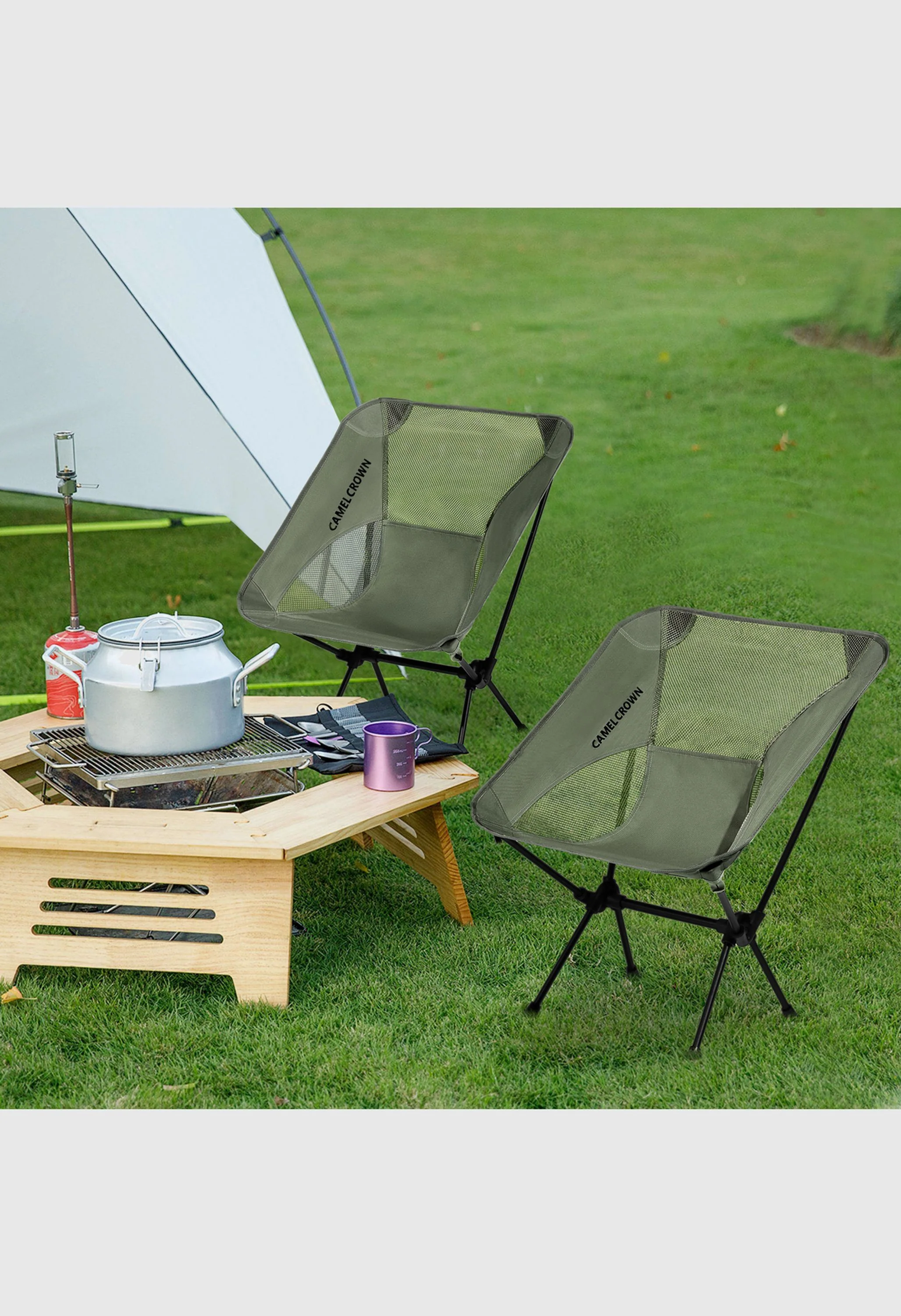CAMEL CROWN Outdoor Lawn Hiking Beach Picnic Camping Chair - Image 6