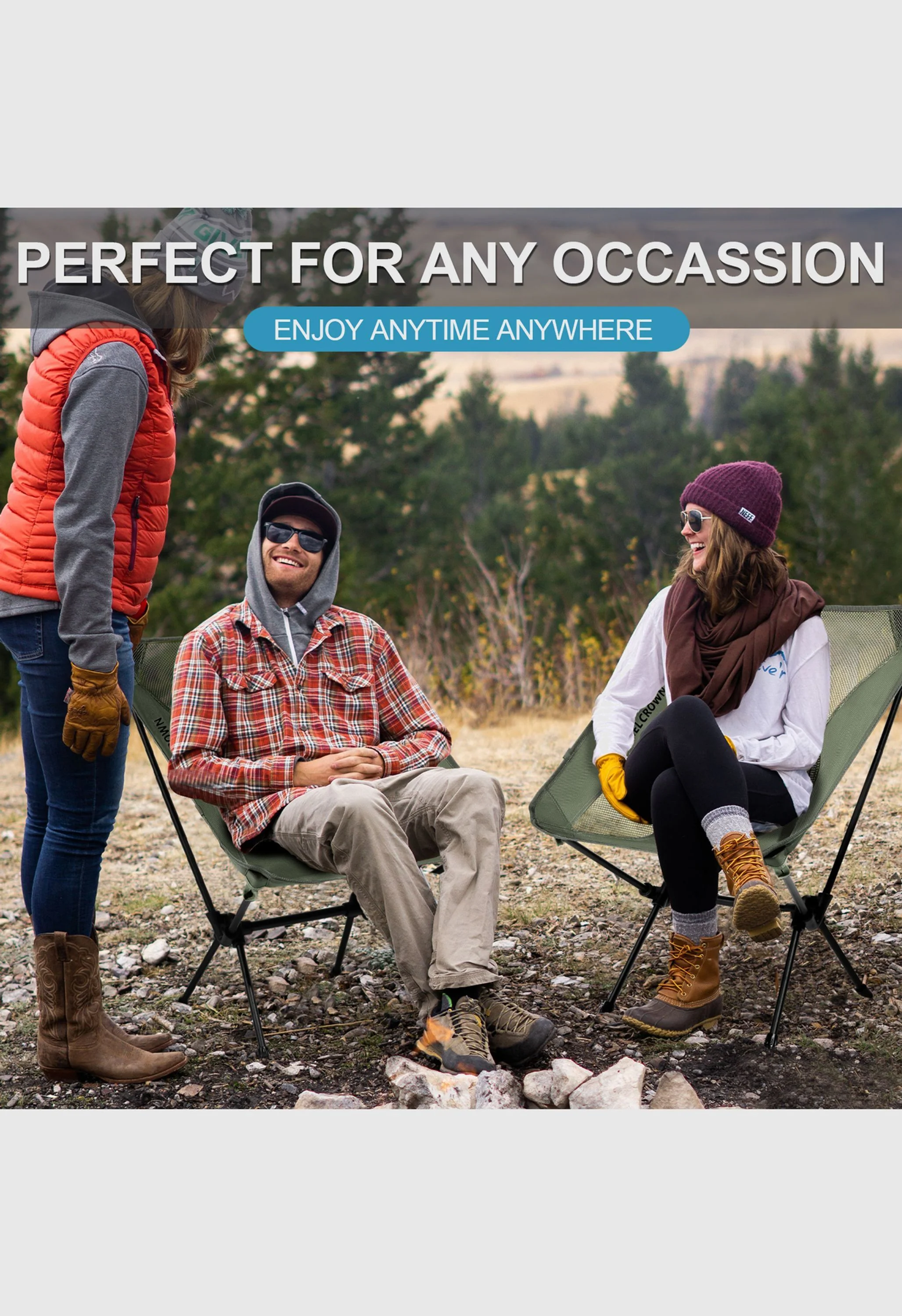 CAMEL CROWN Outdoor Lawn Hiking Beach Picnic Camping Chair - Image 7