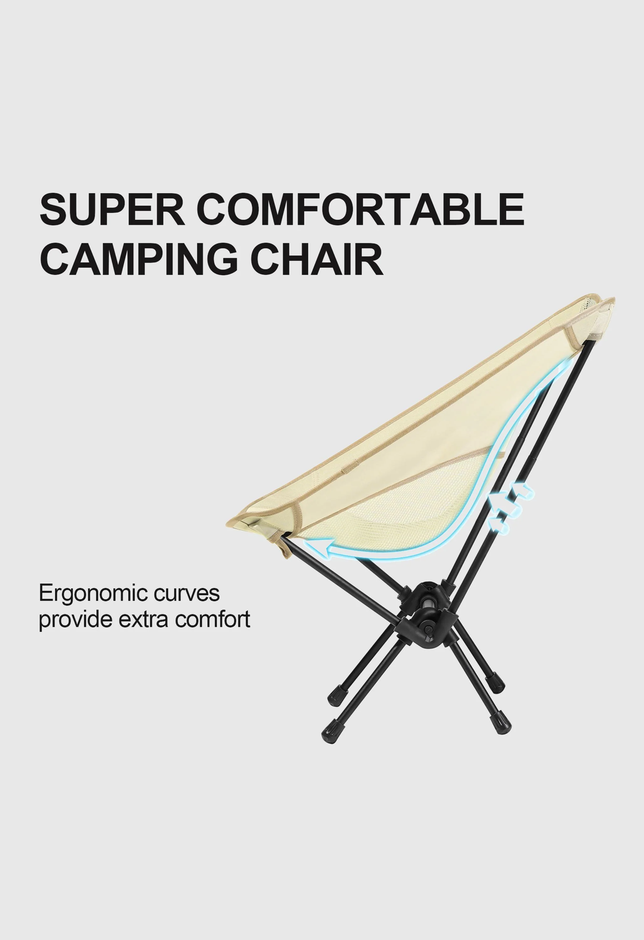 CAMEL CROWN Outdoor Lawn Hiking Beach Picnic Camping Chair - Image 4