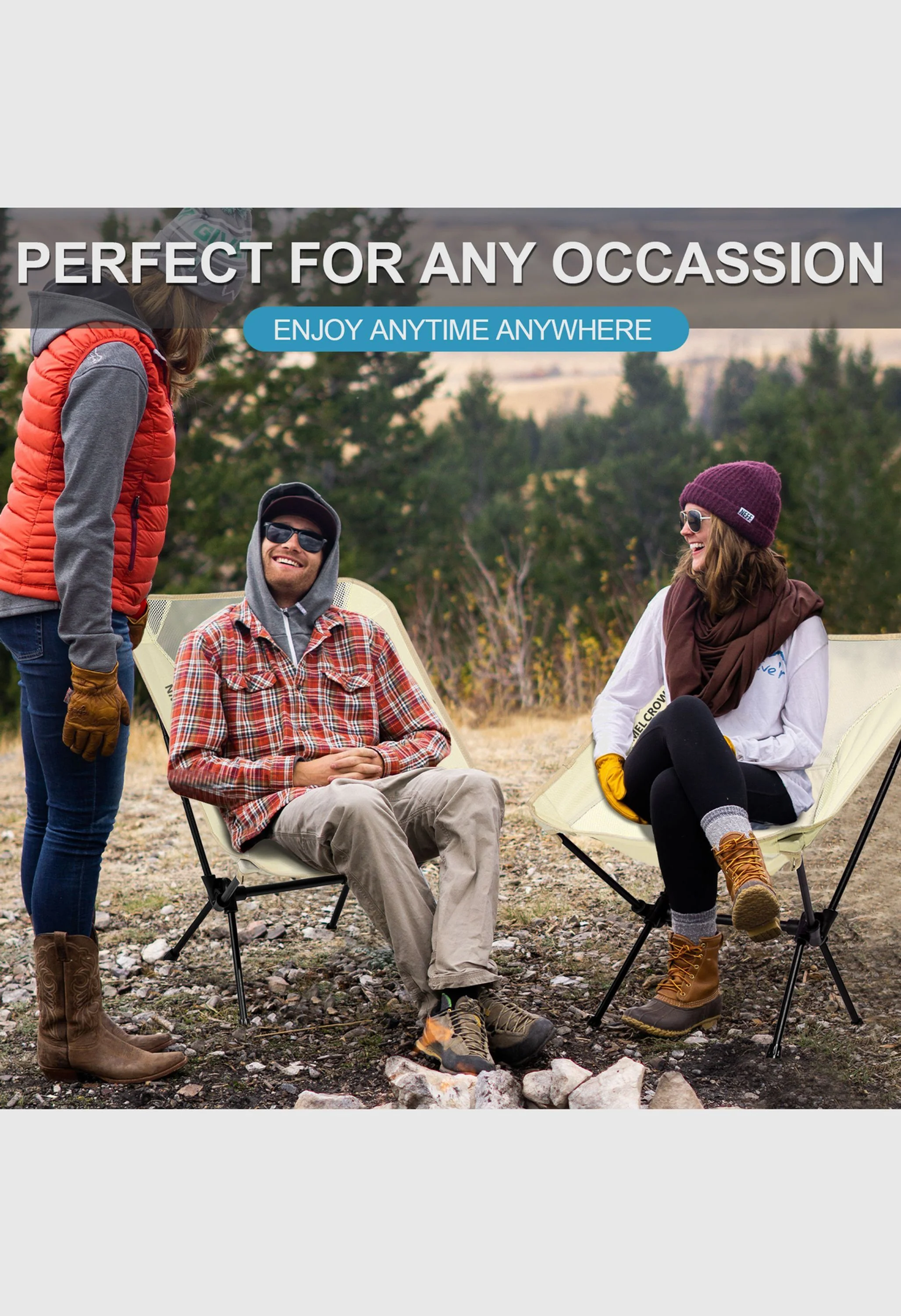 CAMEL CROWN Outdoor Lawn Hiking Beach Picnic Camping Chair - Image 7