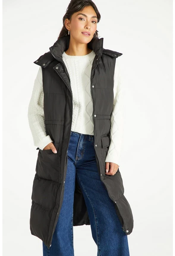 2 In 1 Longline Puffer Jacket - Image 2