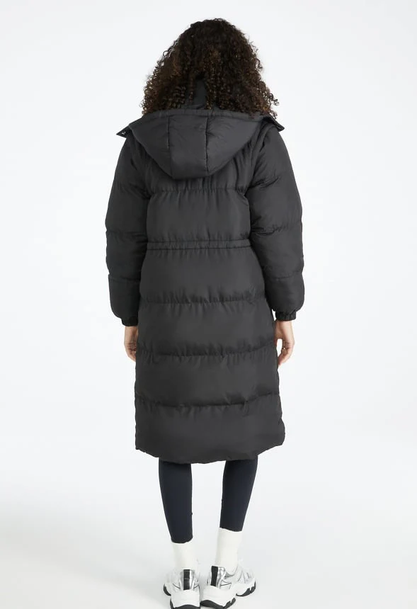 2 In 1 Longline Puffer Jacket - Image 3