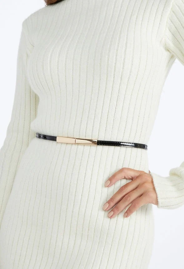 2-Pack Elia Adjustable Belts With Smooth Fine Metal Buckle - Image 2