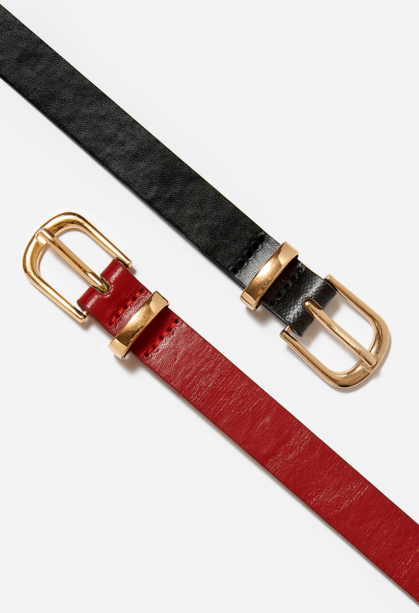 2-Pack Fran Skinny Belts - Image 3