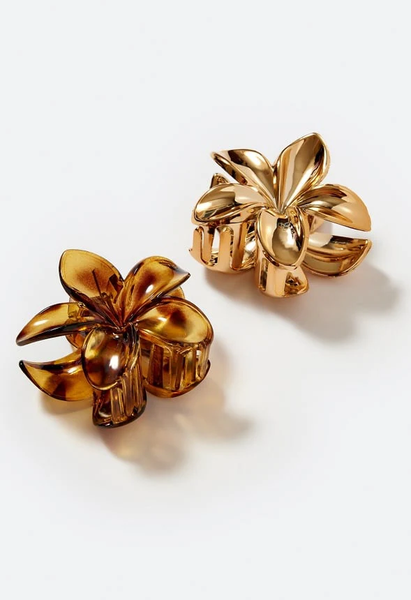 2-Pack Lana Flower Hair Claws - Image 2