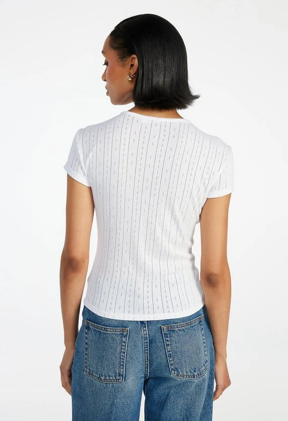 2-Pack Pointelle Tee - Image 4