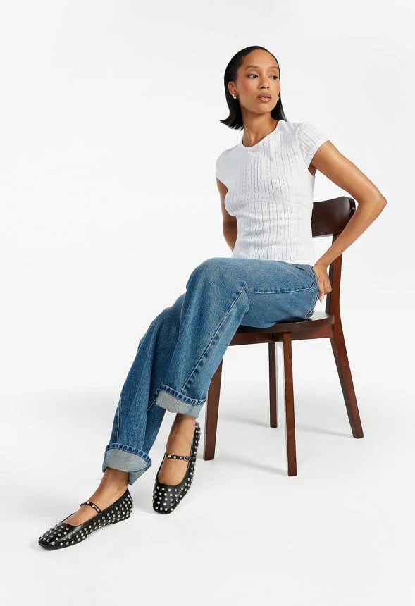 2-Pack Pointelle Tee - Image 6