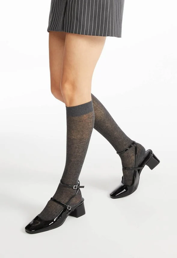 2-Pack Ribbed Knee High Sock Set - Image 2