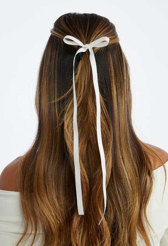 2-Pair Pack Hallie Mini Hair Claws With Ribbon - Image 2