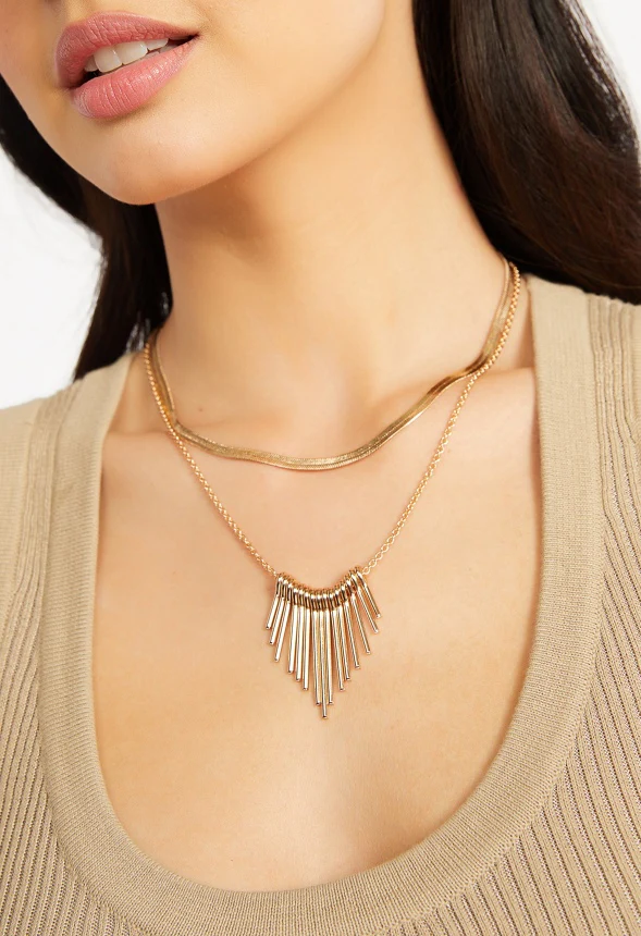 2-Rows Stella Boho Necklace - Image 2