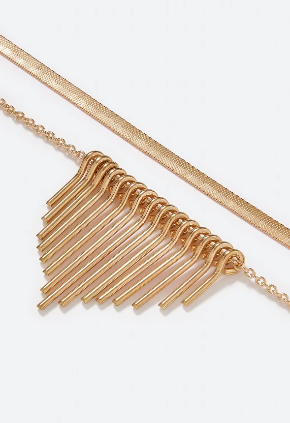 2-Rows Stella Boho Necklace - Image 3