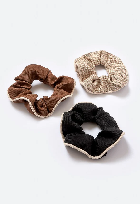 3-Pack Bella Of Brown Mix Hair Scruchies - Image 3