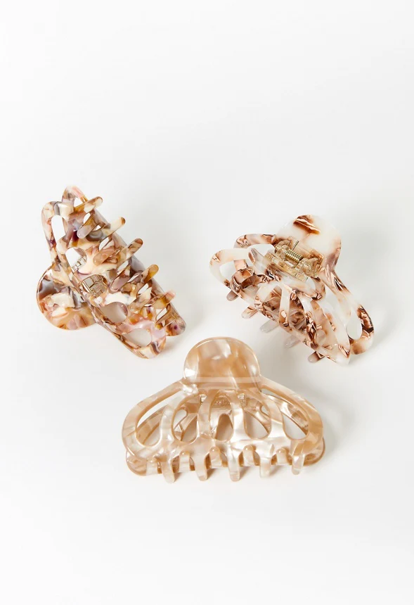 3-Pack Hair Claw Clips - Image 3