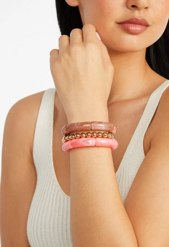 3-Pack Josie Of Mix Stretch Bracelets - Image 2