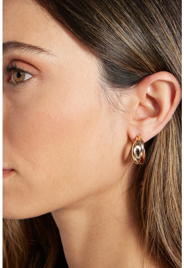 3-Pairs Macy Twisted Knot Mixed Earrings Pack - Image 2