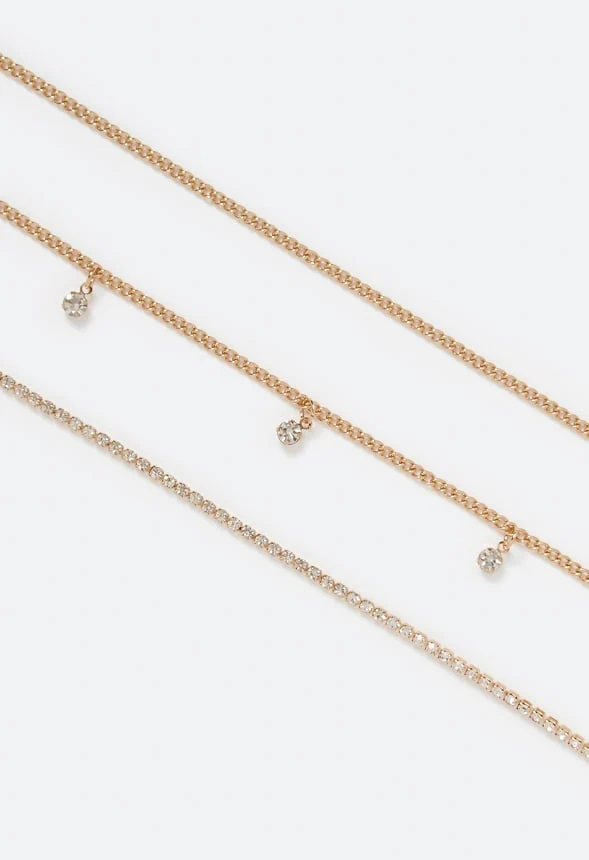 3-Rows Gio Mix Cupchain Belly Chain - Image 2