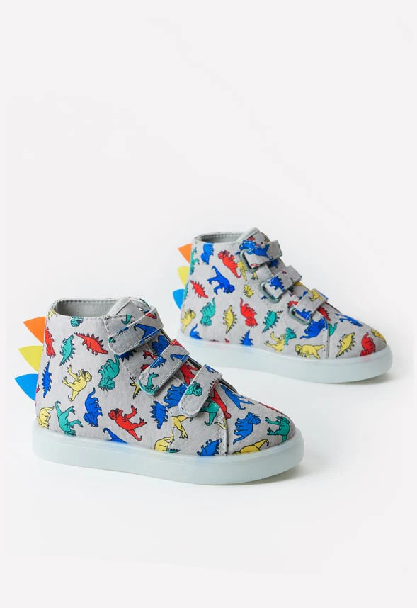 3D Dino Light Up High Top Sneaker - Image 3