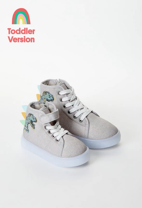 3D Spike Dino Light Up High Top - Image 5