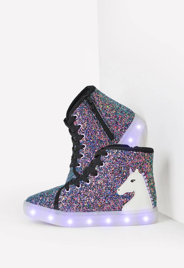 3D Unicorn High Top Light Up Sneaker - Image 2