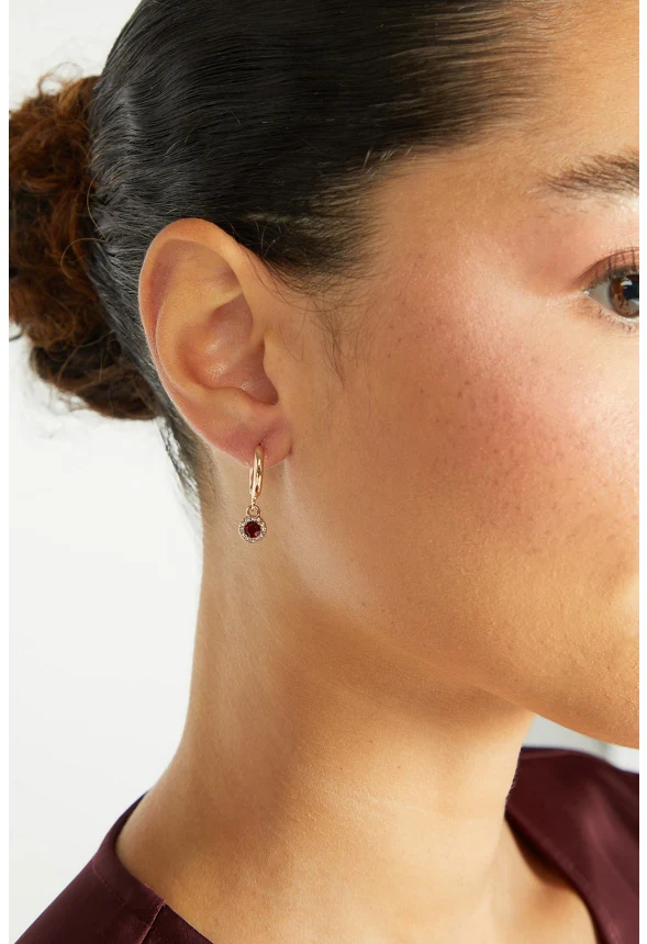 6-Pair Pack Gwen Glass Stones Mix Earrings - Image 2
