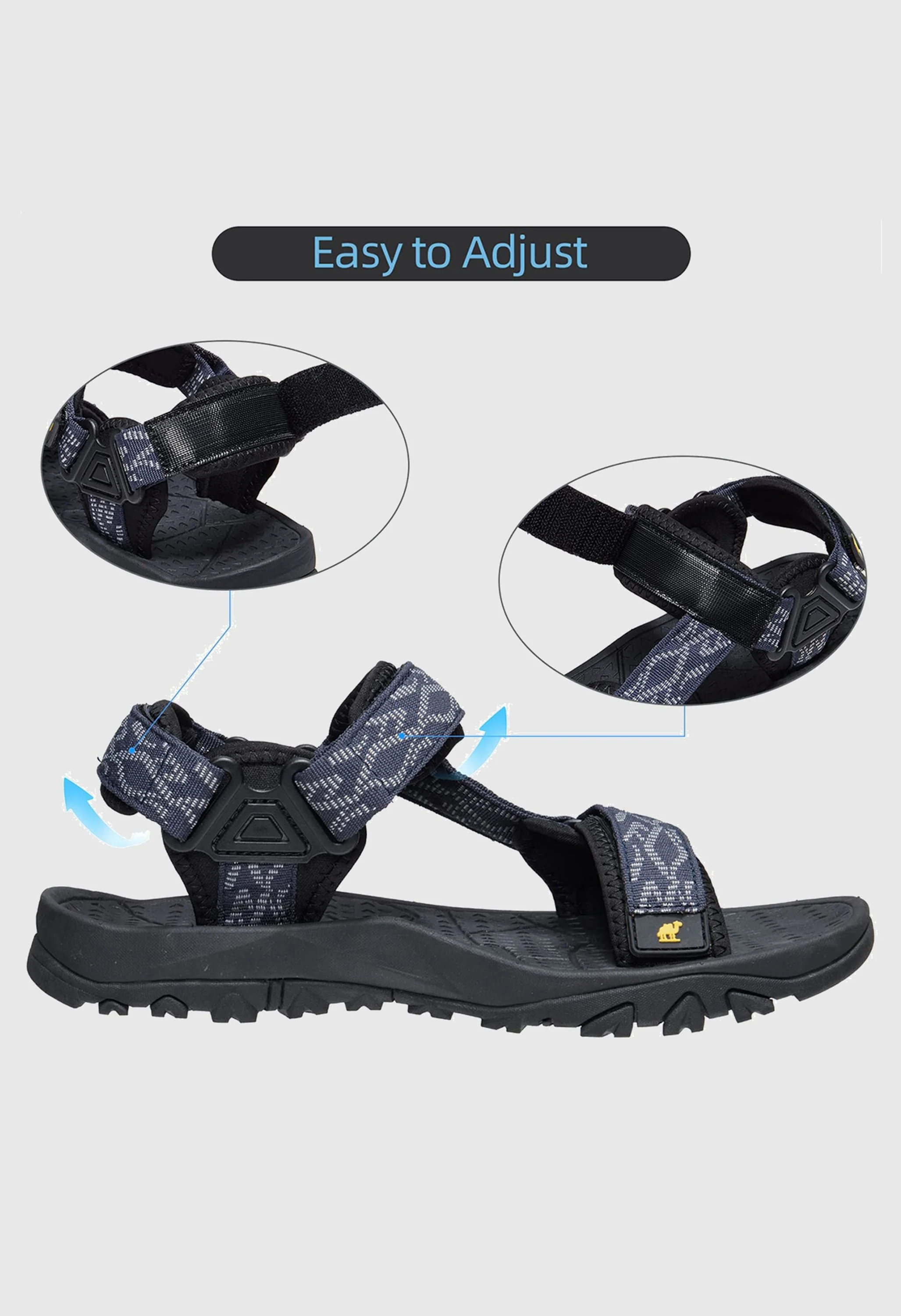 CAMEL CROWN Men's Summer Blue Sports Open Toe Outdoor Sandals - Image 4