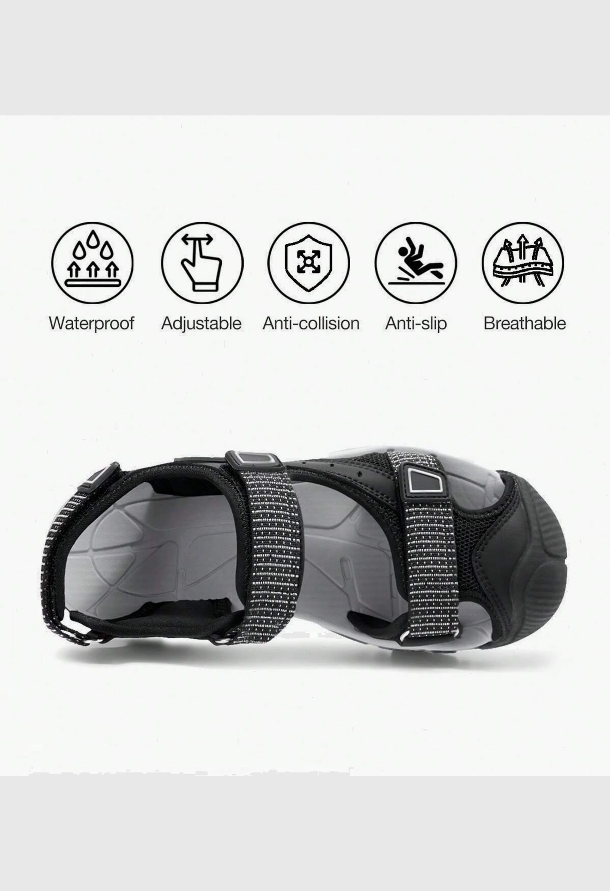 CAMEL CROWN Women's Summer Black Sports Outdoor Sandals - Image 4
