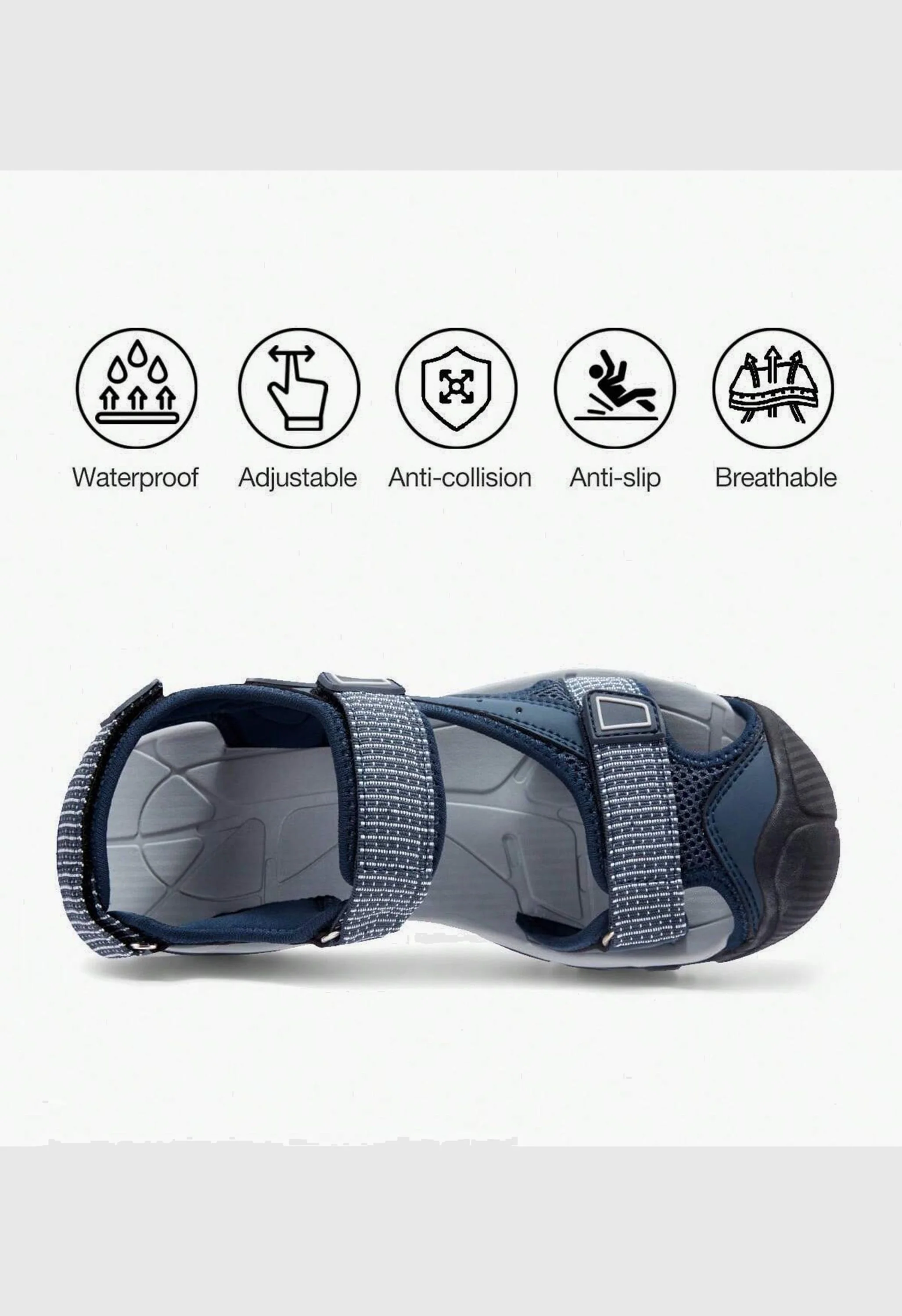 CAMEL CROWN Women's Summer Blue Sports Outdoor Sandals - Image 4