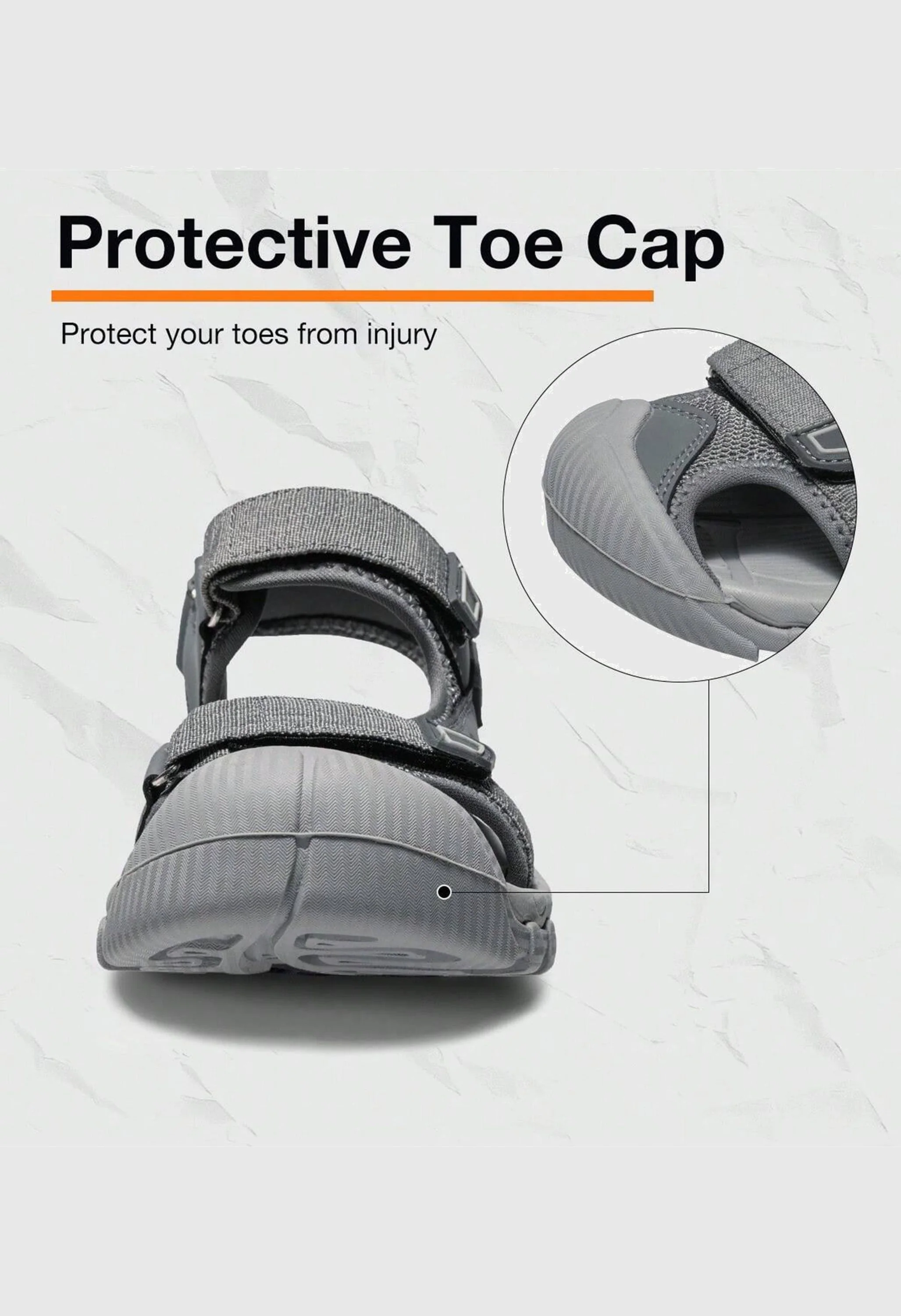 CAMEL CROWN Women's Summer Gray Sports Outdoor Sandals - Image 4