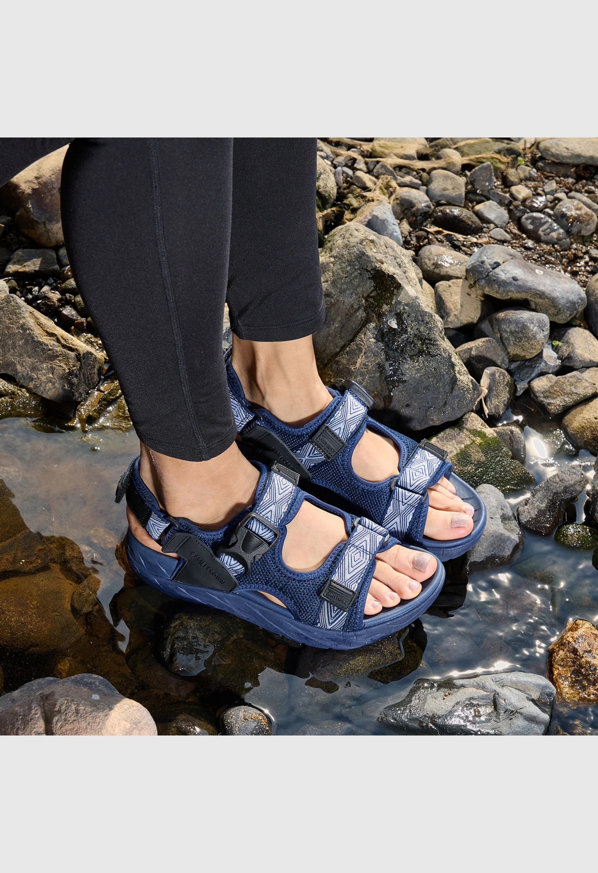 CAMEL CROWN Women's Summer Blue Sports Open Toe Outdoor Sandals - Image 5