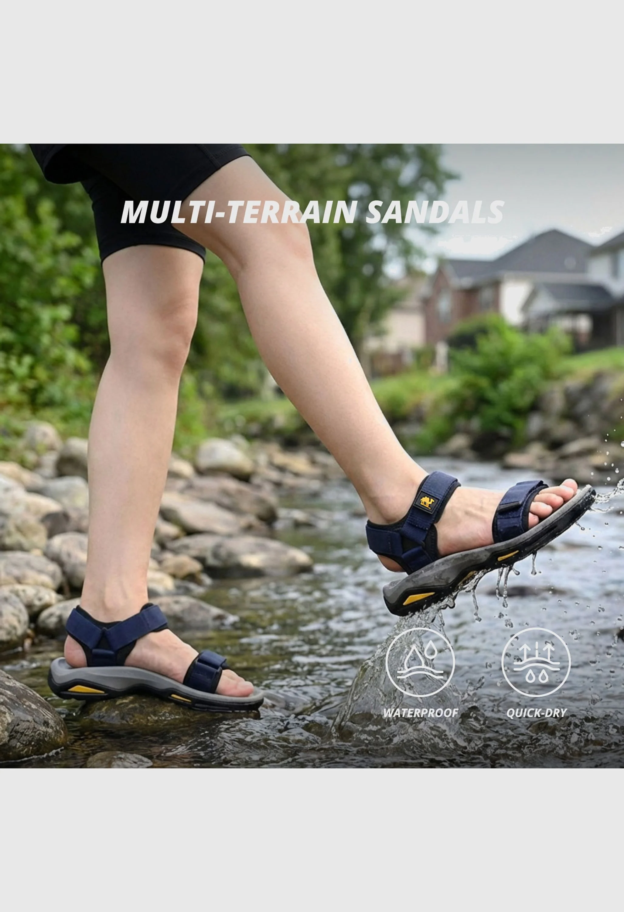 CAMEL CROWN Women's Summer Blue Sports Open Toe Outdoor Sandals - Image 8