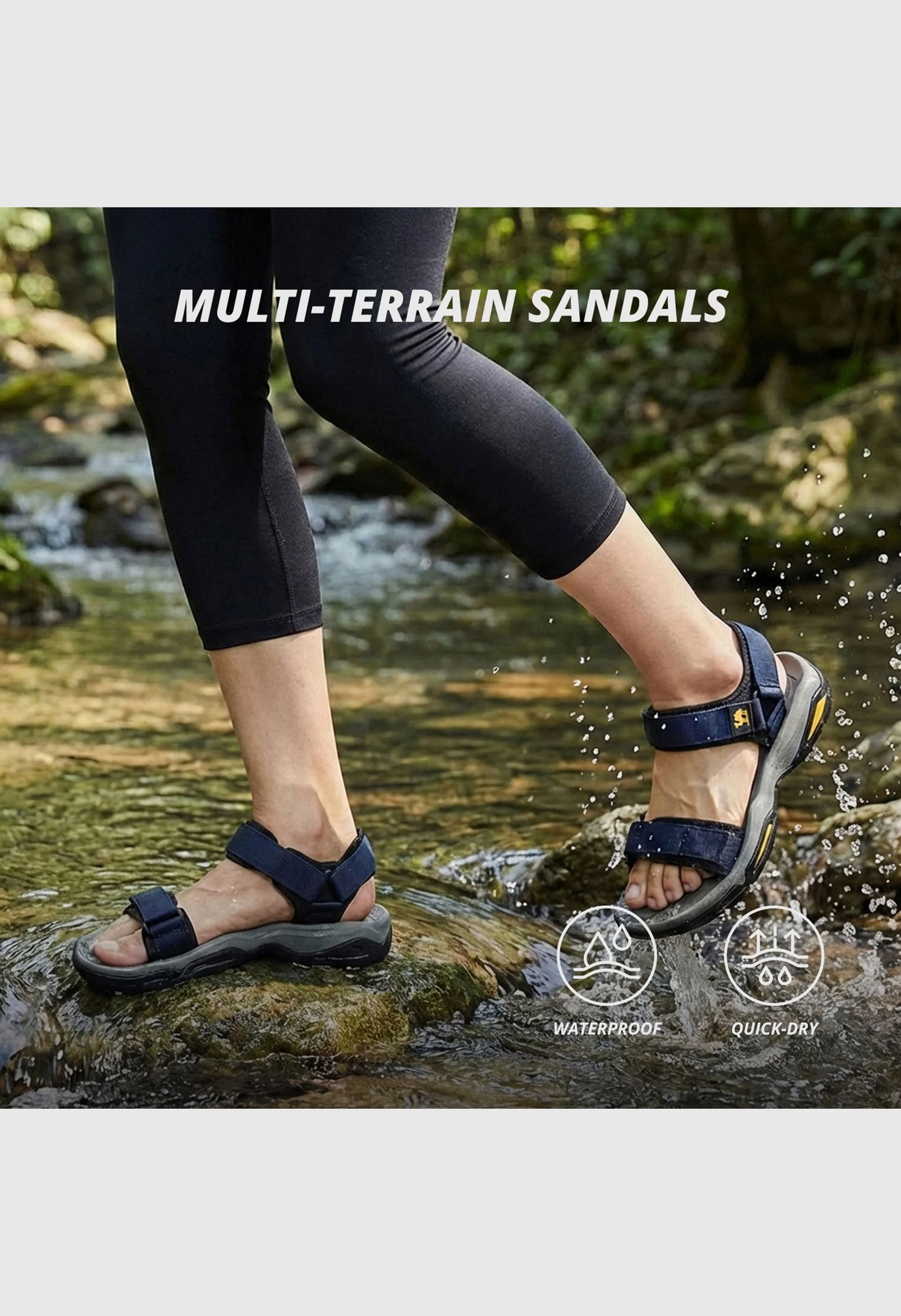 CAMEL CROWN Women's Summer Blue Sports Open Toe Outdoor Sandals - Image 9