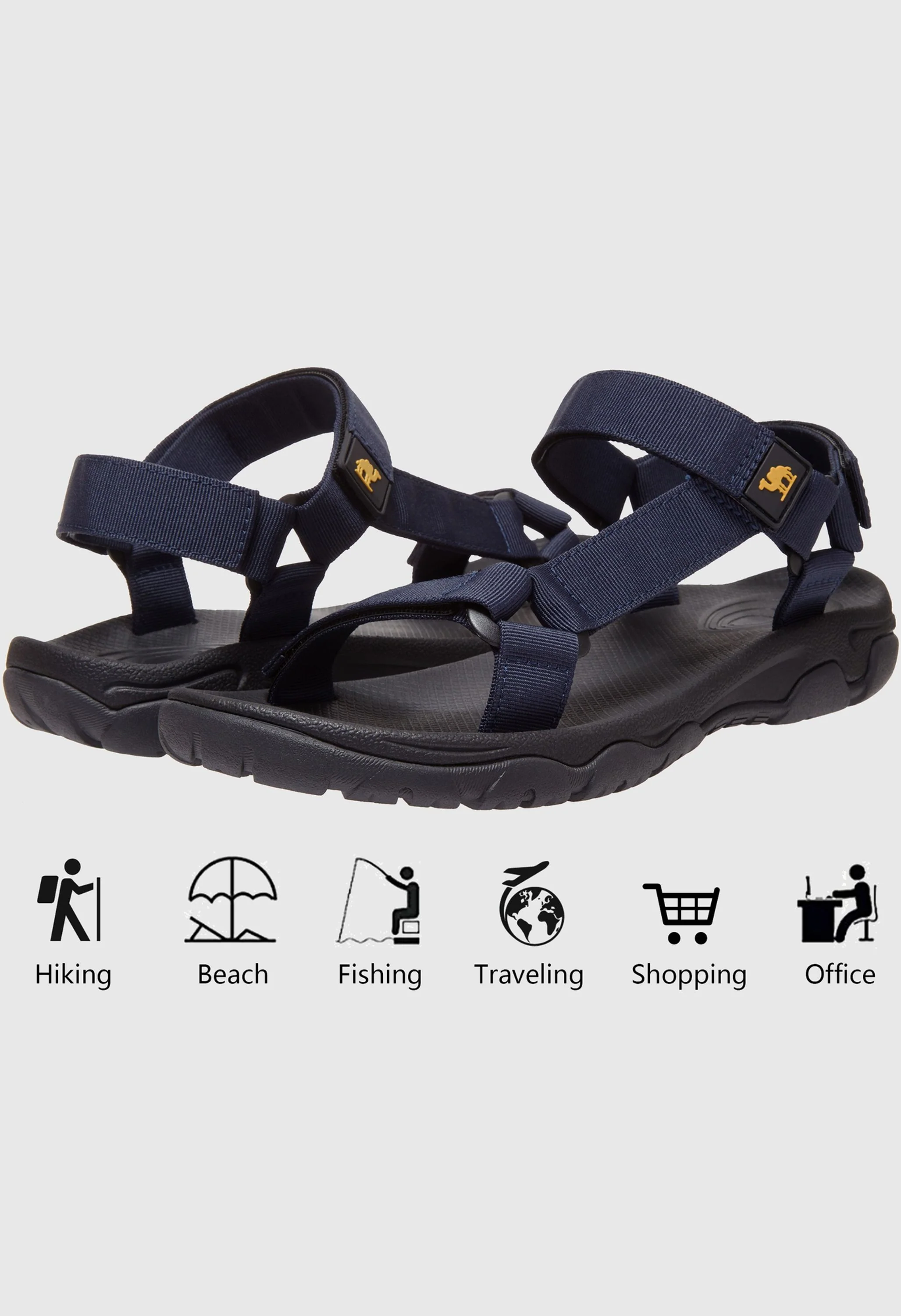 CAMEL CROWN Men's Summer Blue Sports Open Toe Outdoor Sandals - Image 7