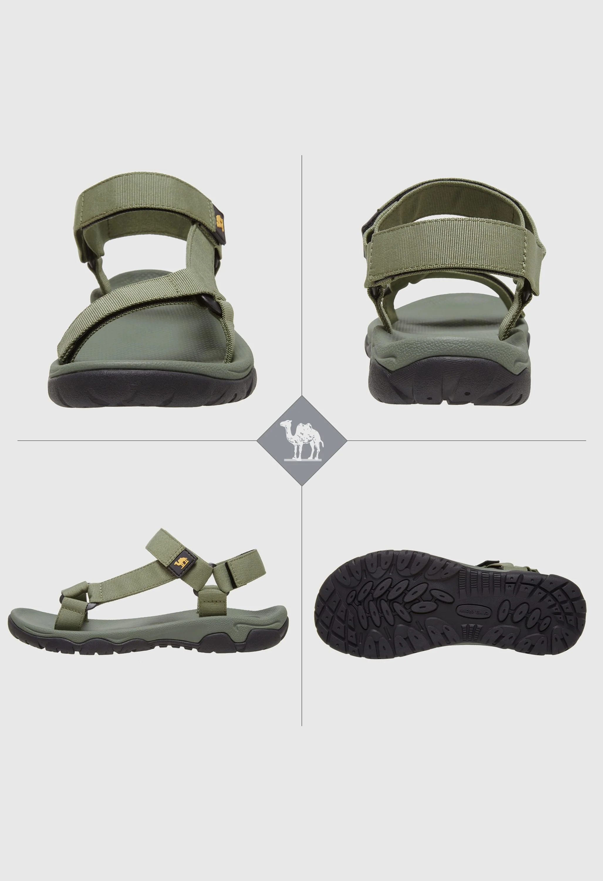 CAMEL CROWN Men's Summer Green Sports Open Toe Outdoor Sandals - Image 3