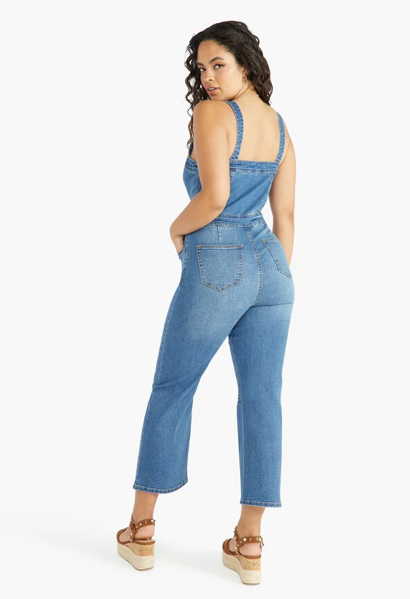 Cleo 70's Denim Jumpsuit - Image 3
