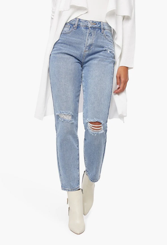 Larisa Tapered Destructed Jeans - Image 2