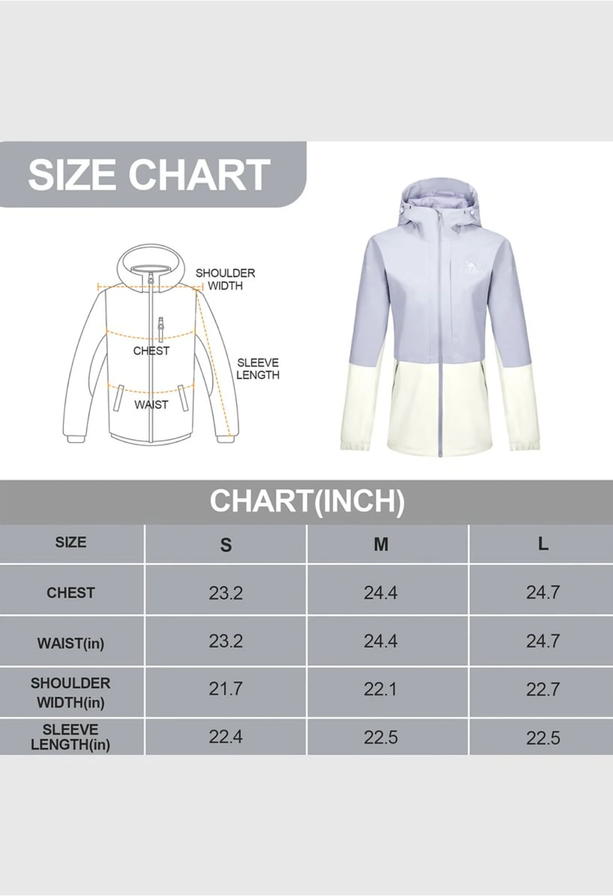 Women's Hiking Purple Regular Fit Short Lightweight Waterproof Windproof Jacket - Image 7