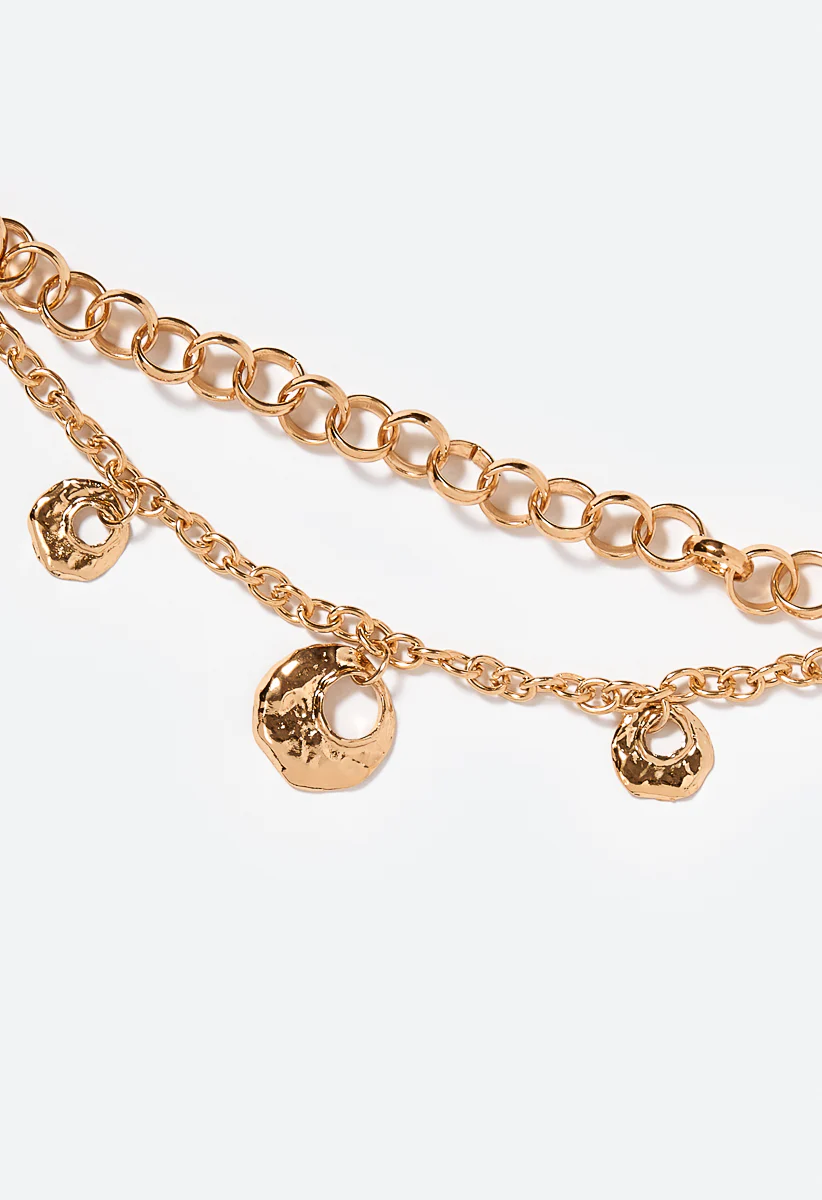 Aila Hammered Coins Charm Bracelet - Image 3