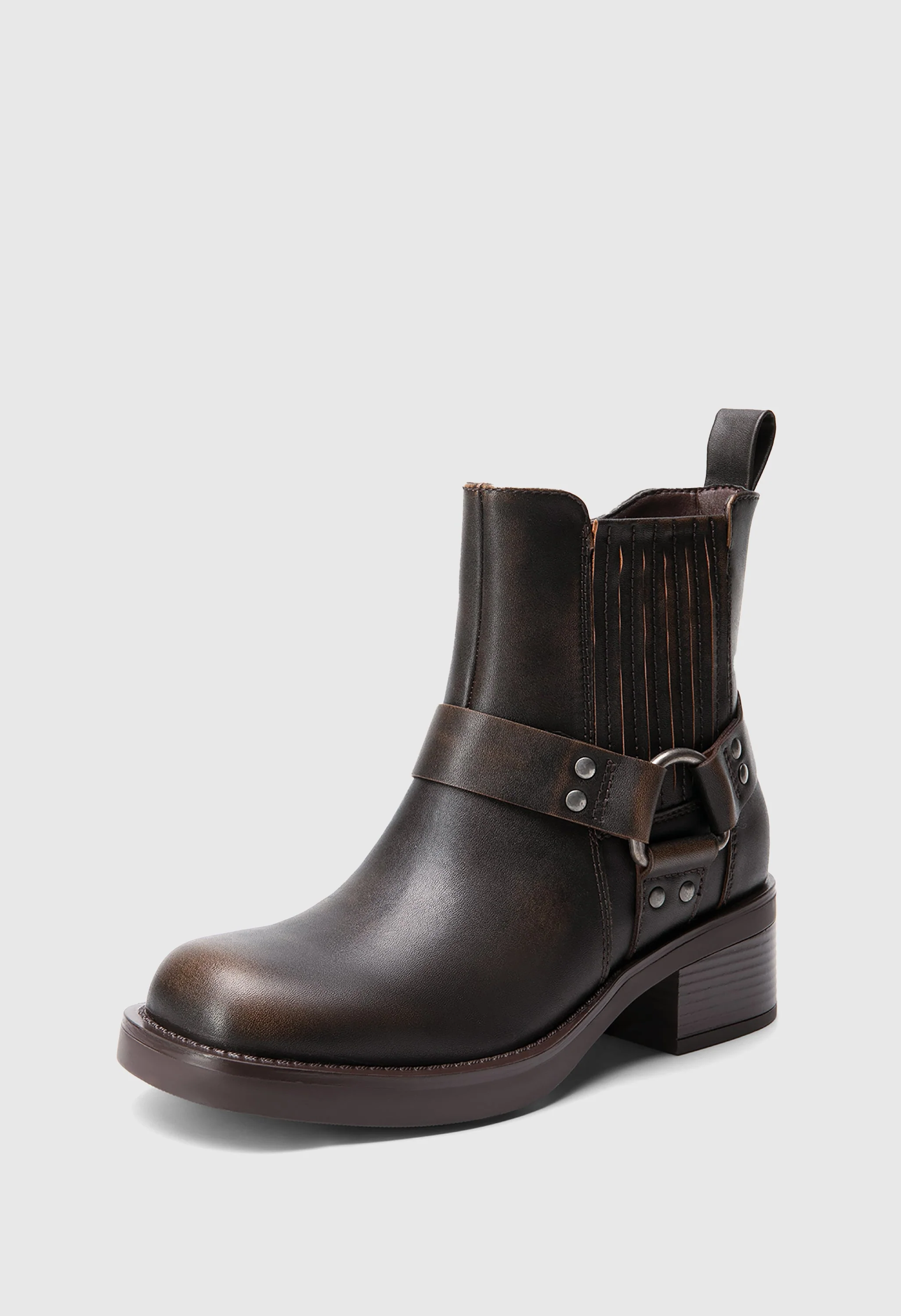 Akira Square Toe Biker Boots - Image 11