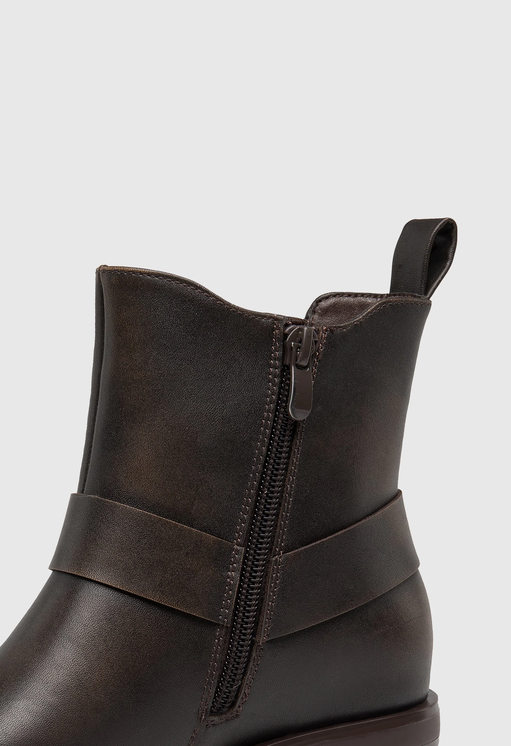Akira Square Toe Biker Boots - Image 7