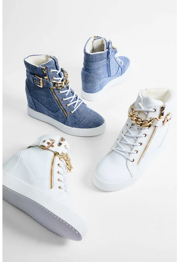 Aleale High Top Wedge Sneaker - Image 7