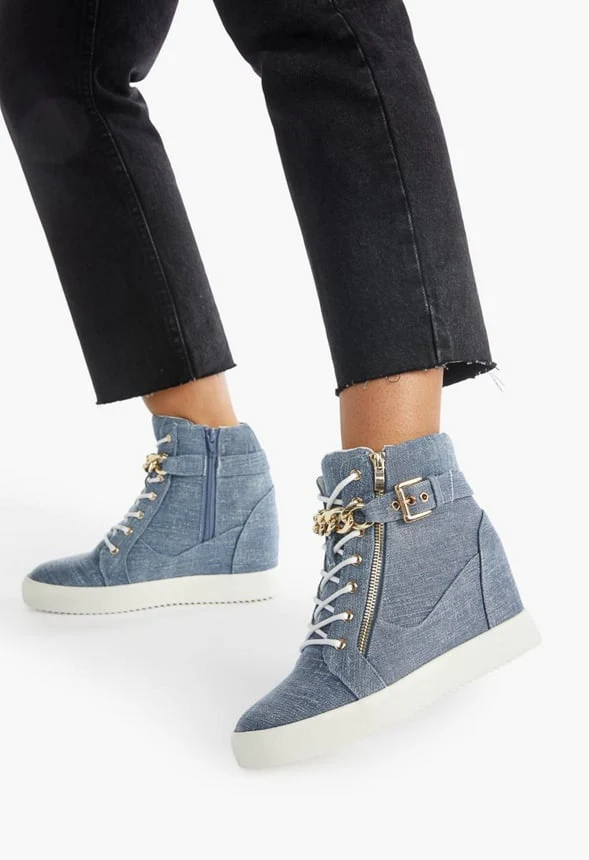 Aleale High Top Wedge Sneaker