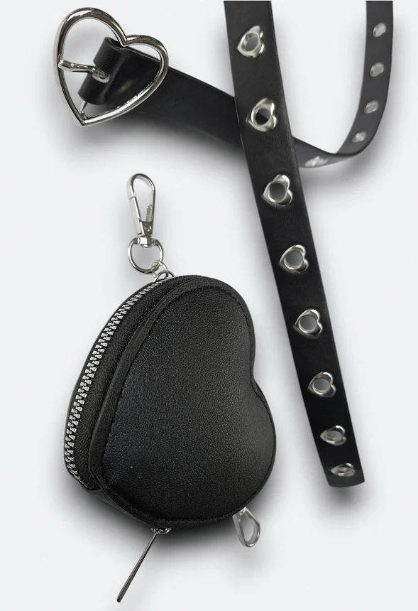 Alena Heart Buckle Purse Belt - Image 3