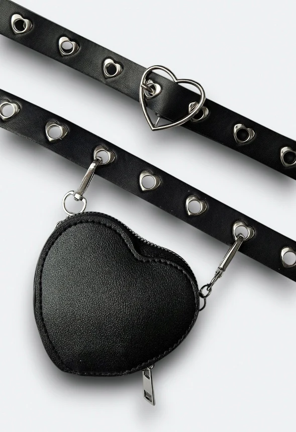 Alena Heart Buckle Purse Belt - Image 4