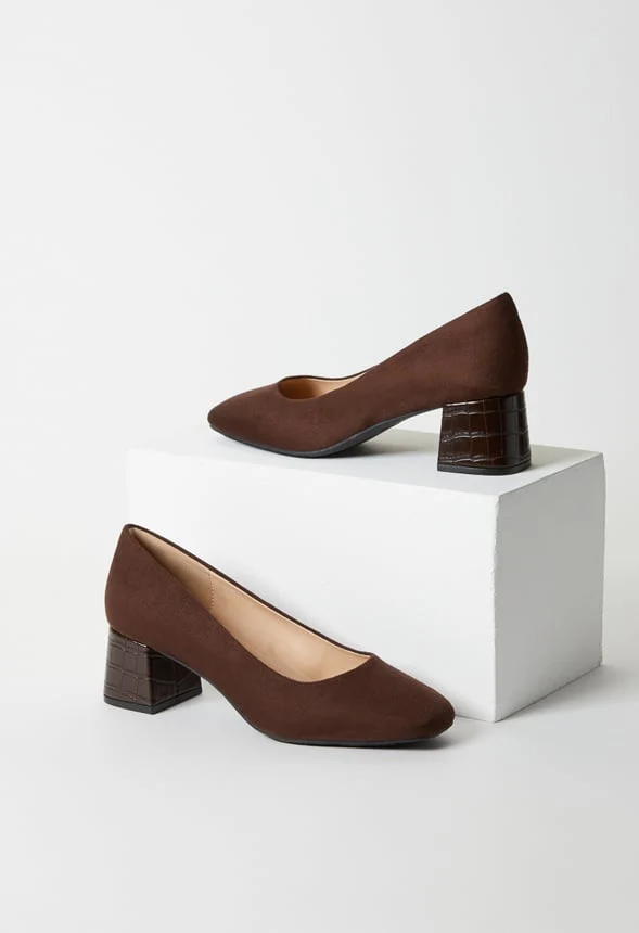 Amara Block Heeled Pump - Image 5