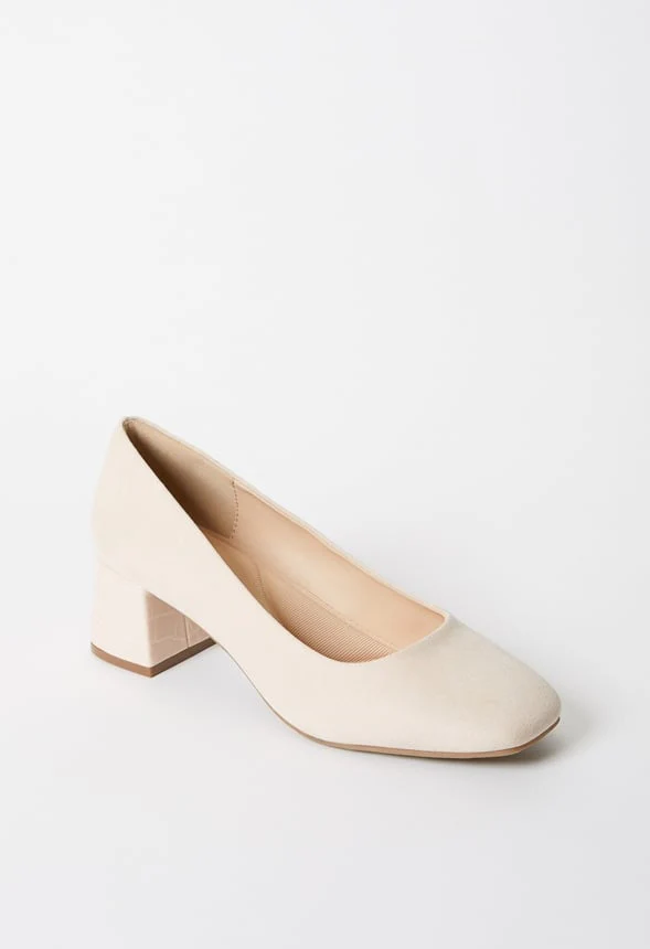 Amara Block Heeled Pump - Image 3