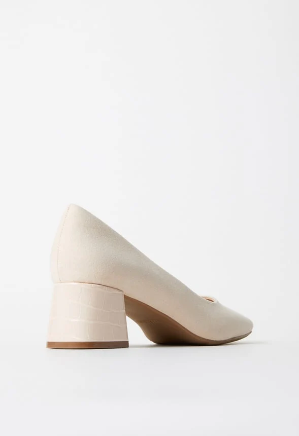 Amara Block Heeled Pump - Image 8